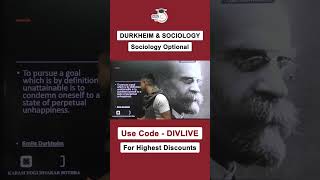 What is Durkheim in Sociology Optional [upl. by Jet]