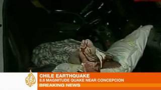 Deadly earthquake strikes Chile [upl. by Killam]