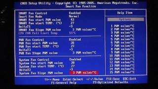 ECS A785GMAD3 AM3 Black Series Motherboard BIOS Tour [upl. by Ahsatan]