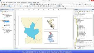 Mapa de Ubicación de un distrito empleando ArcGIS [upl. by Crow]