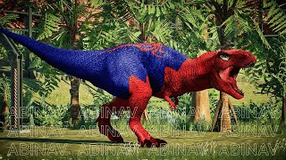 Satisfying Jurassic World Evolution 2  Trex Dilophosaurus Spinosaurus Karnotaurus Triceratops [upl. by Hasseman]