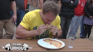 Eating A Medium 12quot Pizza in 27 Seconds [upl. by Tavia128]