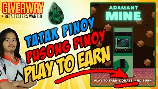 Adamant 100M ADMC Giveaway Pinoy Made quotPlay to Earnquot  Beta Testers Wanted [upl. by Arlyn]