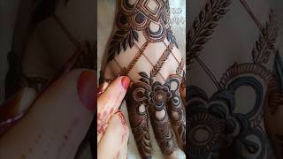 Beautiful Gulf Mehndi Henna Design  Dubai Latest design With leaf checks mehndi henna dubai [upl. by Bigford]