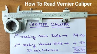 How to use and take a reading with vernier caliper  How to read manual vernier caliper [upl. by Ettennan140]