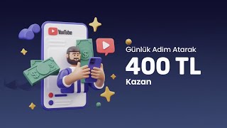 günlük adım atarak 400 TL KAZAN İNTERNETTEN PARA KAZANMA YOLLARI 2024 [upl. by Skinner]