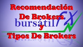 Recomendación de Brokers y Los Tipos de Brokers forex [upl. by Tletski]