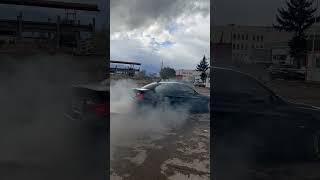 BMW e90 335d little burnout [upl. by Jerz]