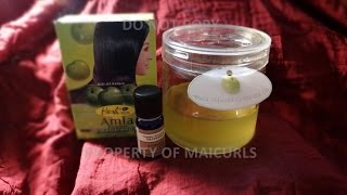 DIY Amla Infused Oil  How to make Amla Infused Grapeseed Oil [upl. by Rehpotsyrhc]