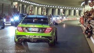 Supercars Accelerating  Monaco F1 Tunnel M5 E60 CRAZY Drift 458LB M4 Armytrix LP640 C63S etc [upl. by Fridlund941]