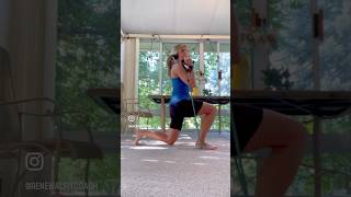 Lower Body Resistance Band Workout homeworkout resistancebandtraining fitnesscoach ss [upl. by Portingale]