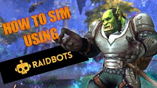 Simming Guide How to Simulate Your Character in WoW Using Raidbots [upl. by Aeslehc]