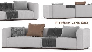 № 6 Sofa modeling quot Flexform Lario quot Autodesk 3ds Max  Marvelous designer [upl. by Obadias]