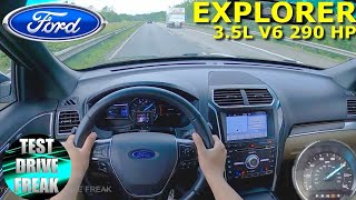 2017 Ford Explorer Limited 4WD 35L V6 290 HP TOP SPEED AUTOBAHN DRIVE POV [upl. by Gavini]