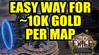 Poe 325 10k Gold Farming per Map Path Of Exile  Settlers Of Kalguur [upl. by Sheryle]