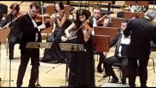 Dublu de Bach part 1 Alexandru Tomescu si Ioana Voicu dirijor Madalin Voicu [upl. by Michelina]