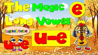 The Magic e  Long Vowel ue  Phonics Mix [upl. by Oilime]