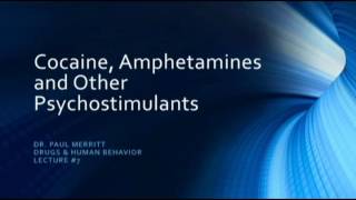 Psychostimulants  Cocaine Amphetamines and other stimulants [upl. by Appel]