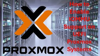 How to enable Iommu on UEFI Proxmox [upl. by Limay]