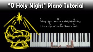 O Holy Night  Piano Tutorial A [upl. by Natan455]