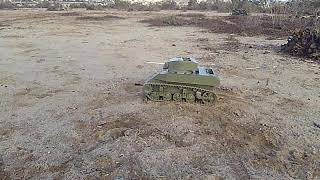 RC M5 Stuart slomo suspension test [upl. by Lewse881]