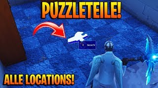 SUCHE IN KELLERN NACH PUZZLETEILEN  WOCHE 10 SEASON 5  HERAUSFORDERUNG  FORTNITE [upl. by Borchert]