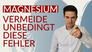 Magnesium Mach DIESE Fehler NICHT [upl. by Prady]