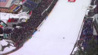 Andreas Wank  Planica 24 03 2013  175 metrów 2 seria upadek crash fall [upl. by Otina]