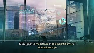 Discussing the importance of packing efficiently for international trips [upl. by Saxon]