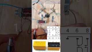 Scheme and how the relay circuit works relayprojecteksperimenshorts [upl. by Aerdnuahs]