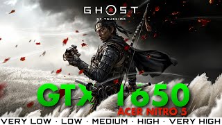 Ghost of Tsushima PC  GTX 1650 Benchmark  Acer Nitro 5 Gaming Test  Ryzen 5 3550H [upl. by Dviad]