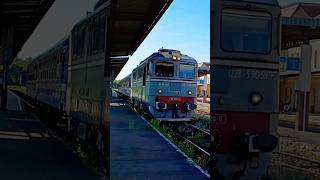 Tren cu Vagon MAV Retro tren retro passenger train locomotive shorts ldegm oradea cfr mav [upl. by Starla]