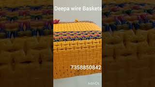 Deepa wire Baskets 👜 The next new koodai 👛basket is gotting ready 🛍️making video comeing soon 🤝👜👛 [upl. by Aratak]