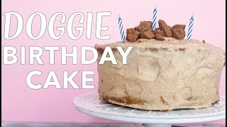 Dog Friendly Birthday Cake Recipe  Vegan Dog Birthday Cake  Homemade Dog Treats  The Edgy Veg [upl. by Ibib]