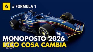 FORMULA 1 svelata la MONOPOSTO 2026 Ecco COSA CAMBIA [upl. by Namlas]