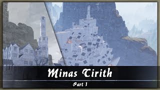 HOW TO BUILD MINAS TIRITH  PART 1 SPEED BUILD  CONAN EXILES [upl. by Nanji]