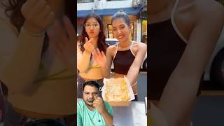 Foreign street food counter for girlYouTube viral videoduet [upl. by Crispas]