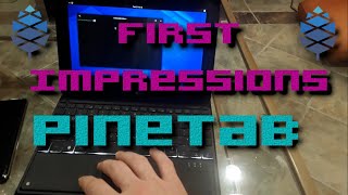 Pine64 PinetabLinux Tablet Unboxing First Impressions Nice [upl. by Gui]