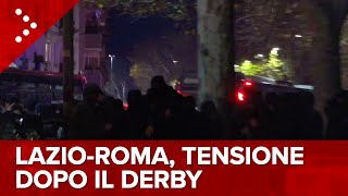 LIVE LazioRoma tensione dopo la partita diretta video [upl. by Wei]