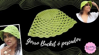 GORRO BUCKET  PILUSO  PESCADOR A CROCHET MUY FACIL [upl. by Orferd]