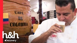 Bolo com recheio de café colombiano  Cake Boss  Discovery HampH Brasil [upl. by Werdnael]