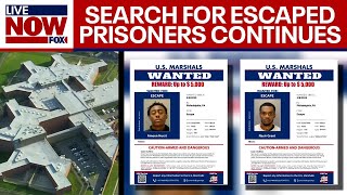 Escaped prisoners Search continues for inmates in Philadelphia  LiveNOW from FOX [upl. by Saerdna]