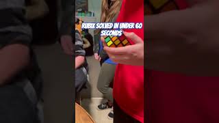 Rubix cube solved in under 60 seconds rubikscube [upl. by Sherline]