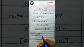 Notice Writing format  notice writing kaise likhate hain  notice writing class 12 [upl. by Brass799]