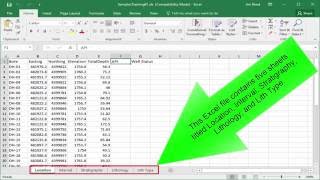 RTE 12 Importing Excel Borehole Data [upl. by Hassi917]