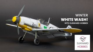 My FIRST Winter White Wash Eduard Bf109f4 with Sunward Hobbies [upl. by Bresee]