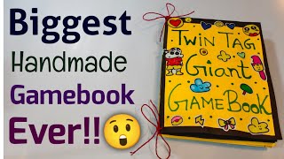 Biggest handmade gamebook ever🤯🤯 DIY Giant Paper Gamebook 🤓Diy Paper Gamebook🤫🤩 Diy Paper Craft Idea [upl. by Natiha]