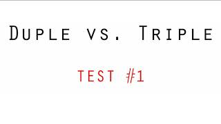 Duple vs Triple Test 1 [upl. by Con]