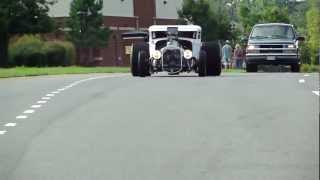 quotCOUPEZILLAquot HOT RAT ROD BLOWN 871 BLOWER  BURNOUTS  NASTY INSANE PRO STREET video 18 [upl. by Reamonn]