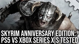 Skyrim Anniversary Edition PS5 vs Xbox Series XS Upgrades Tested [upl. by Anned]